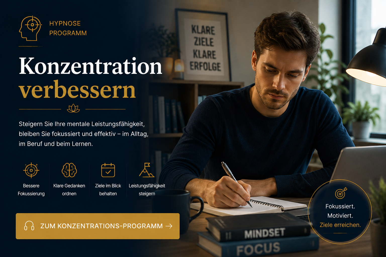 Konzentration verbessern – Hypnose-Programm